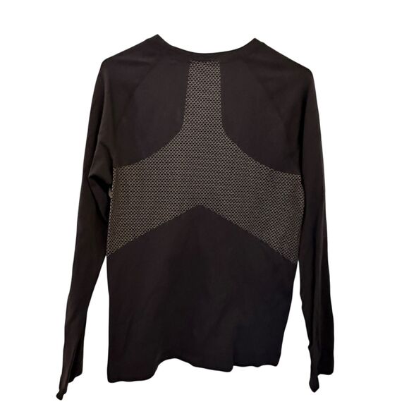 Obermeyer Black Dax Baselayer Stretchy Skiing Long Sleeve Nylon Shirt Size M - Picture 3 of 4